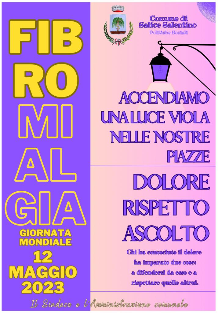 12 maggio 2023 Giornata mondiale dedicata alla Fibromialgia "L’Italia s’illumina di Viola"