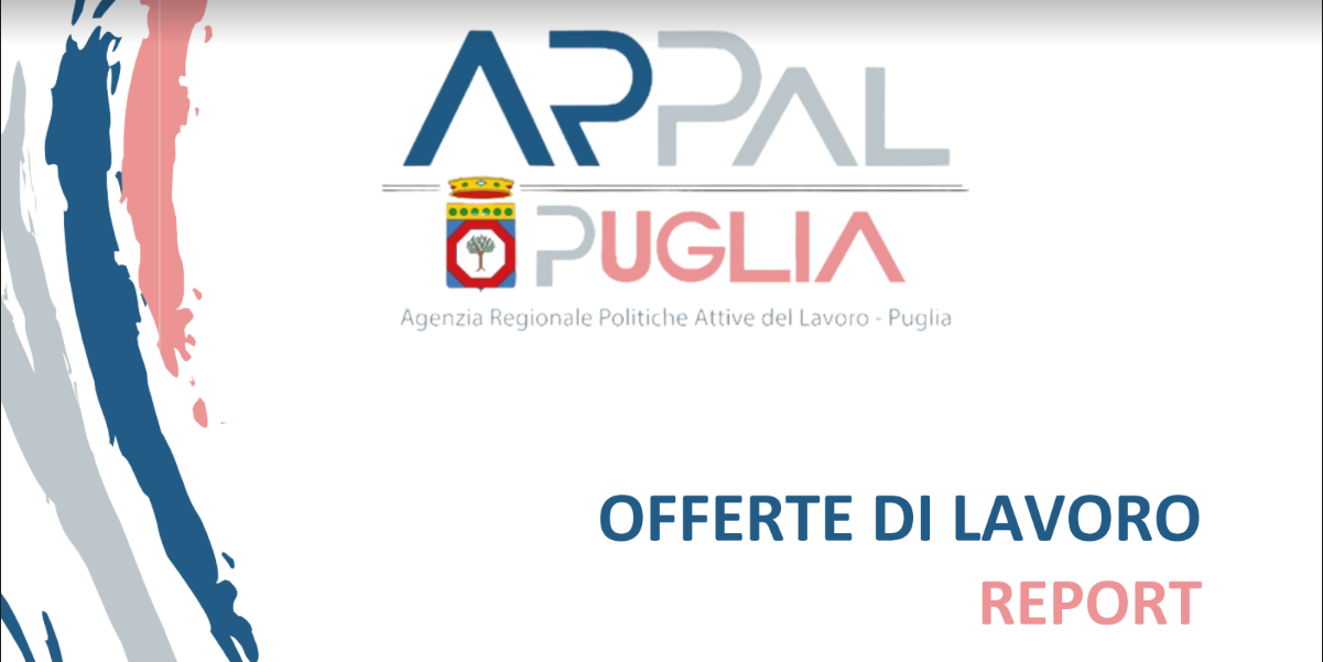 15° report offerte di lavoro Ambito di Lecce Arpal Puglia